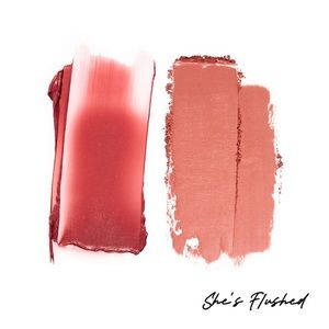 “She’s Flushed” MAJOR HEADLINES DOUBLE-TAKE CRÈME & POWDER BLUSH DUO